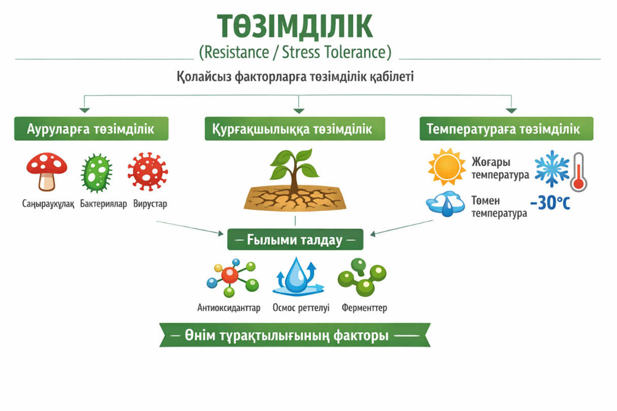 Төзімділік көрсеткіштерінің бағыттары