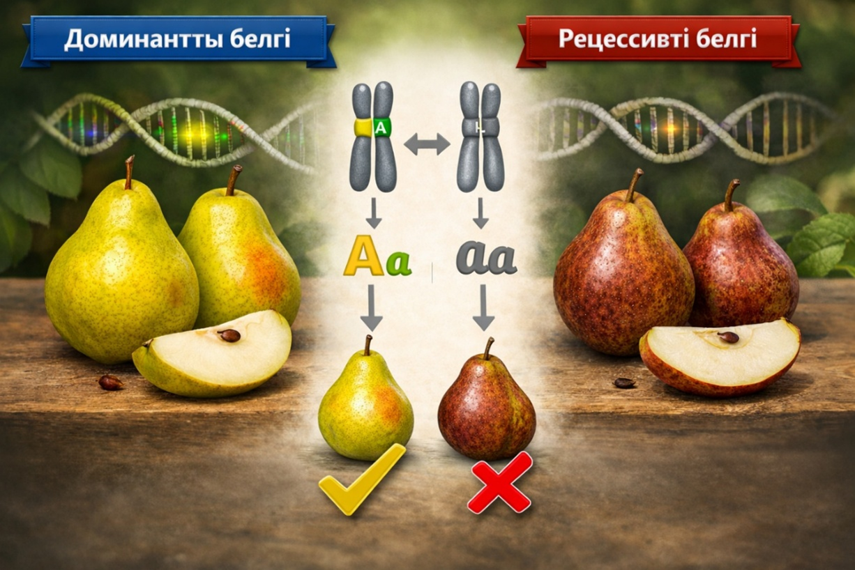 Доминантты және рецессивті белгілердің өзара әсер етуі