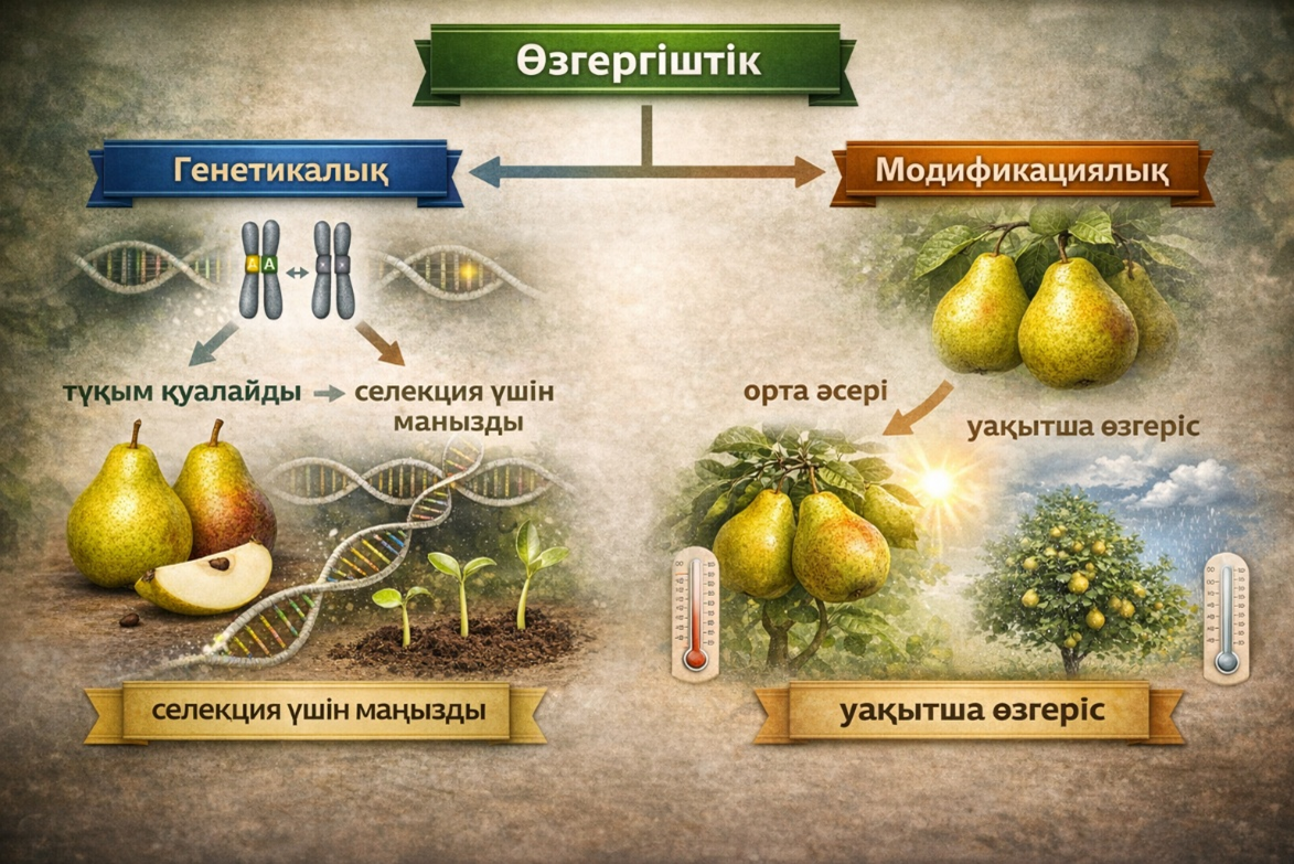 Өзгергіштік түрлері