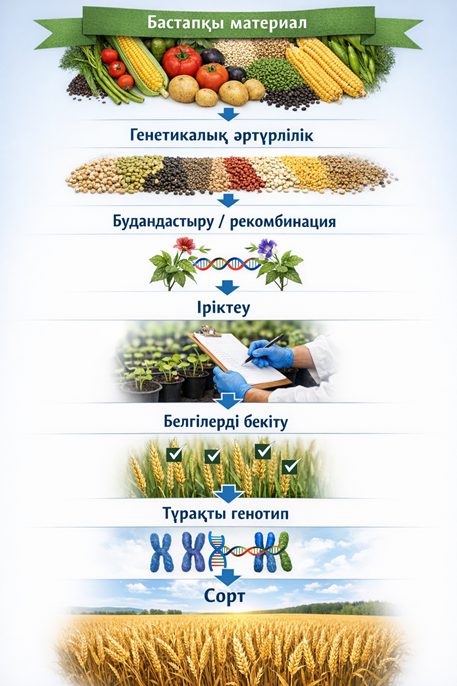 Сорттың қалыптасу схемасы